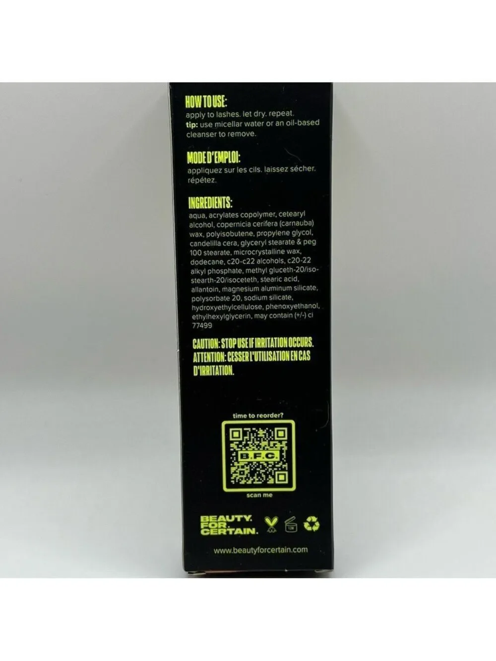 Beauty. For. Certain. Whole Lotta Mascara in Black